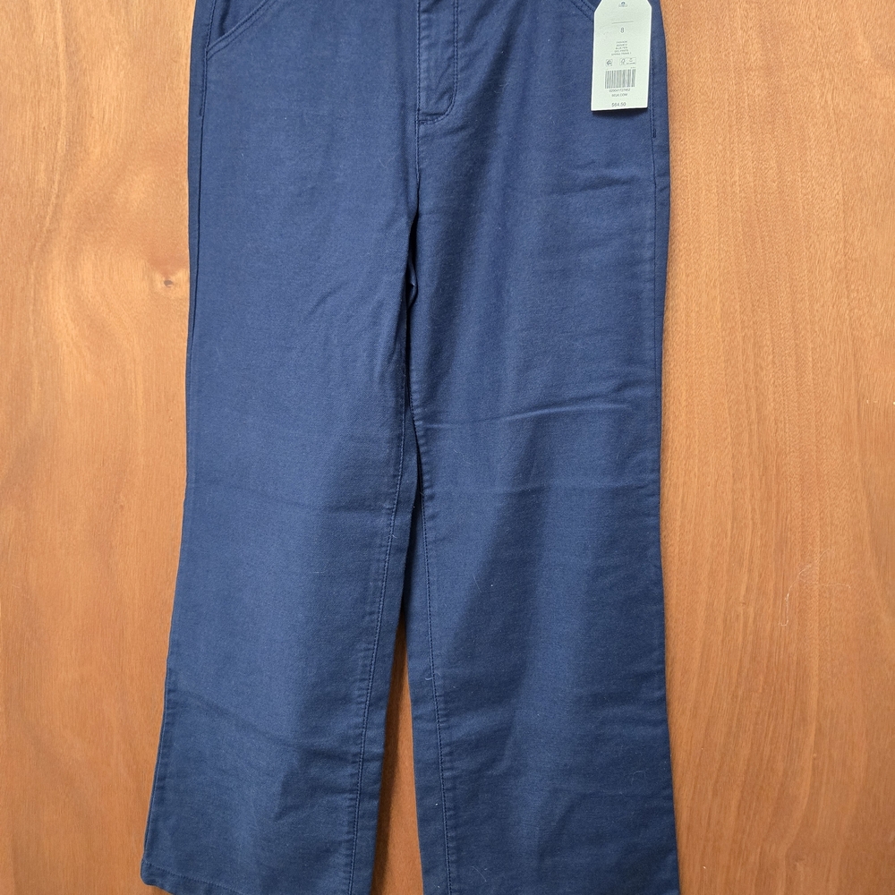 Wonderly High rise double button wide leg pants size 8